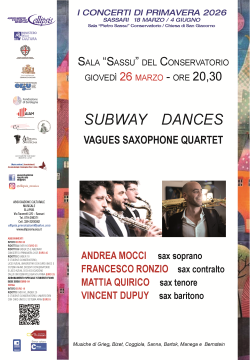 2026 PRIMAVERA 26 MARZO VAGUE SAXQUARTET